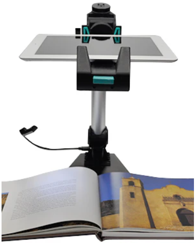 Photo of the iPad Document Camera from the ATRC lending library.