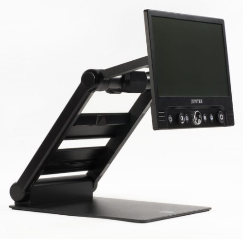 Photo of the Jupiter Portable Magnifier from the ATRC lending library.