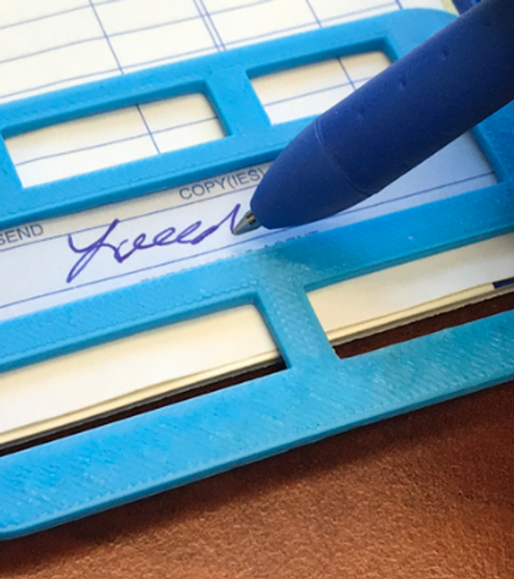 A signature guide for signing documents