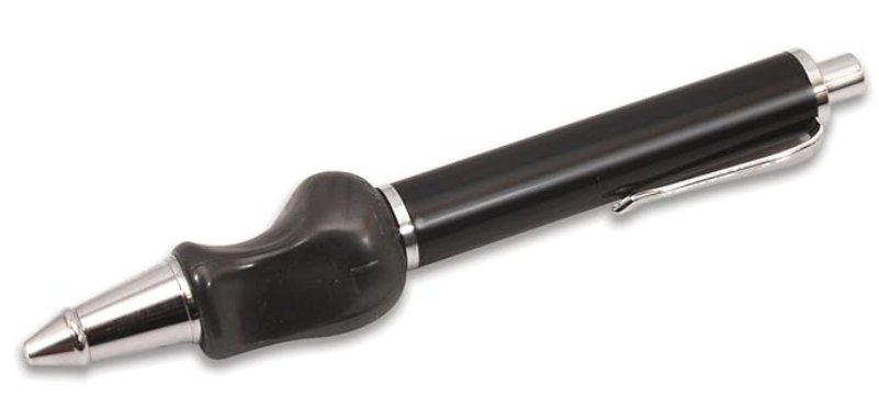 Photo of the The Pencil Grip Heavyweight Ballpoint Pen with grip from the ATRC lending library.