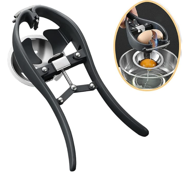 Photo of the One Handed Egg Cracker from the ATRC lending library.