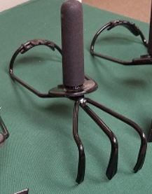 Photo of the Adapted Gardening Rake from the ATRC lending library.