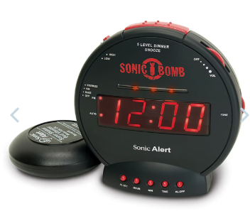 Photo of the Alerting Alarm Clock from the ATRC lending library.
