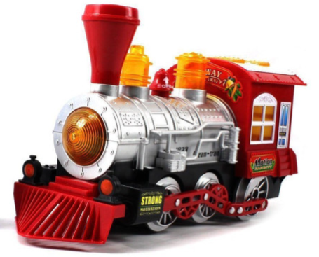 Photo of the Bubble Train Toy from the ATRC lending library.