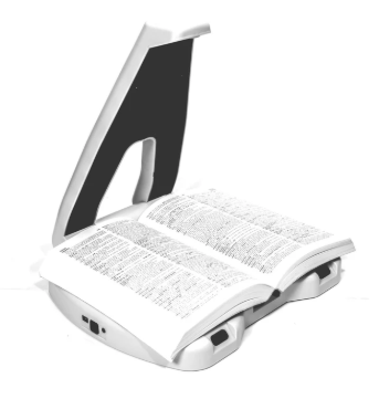 Photo of the LyriQ Auto Reader from the ATRC lending library.